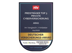 Deutscher Versicherungs-Award Cyberschutz Top 3, 04.2022