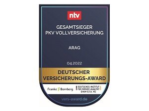 Deutscher Versicherungs-Award PKV Top 3, 04.2022
