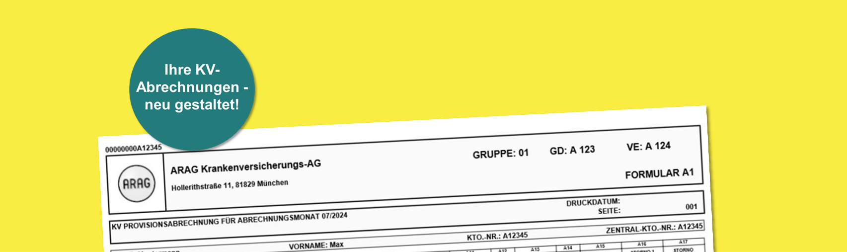 Digitale Abrechnungsunterlagen